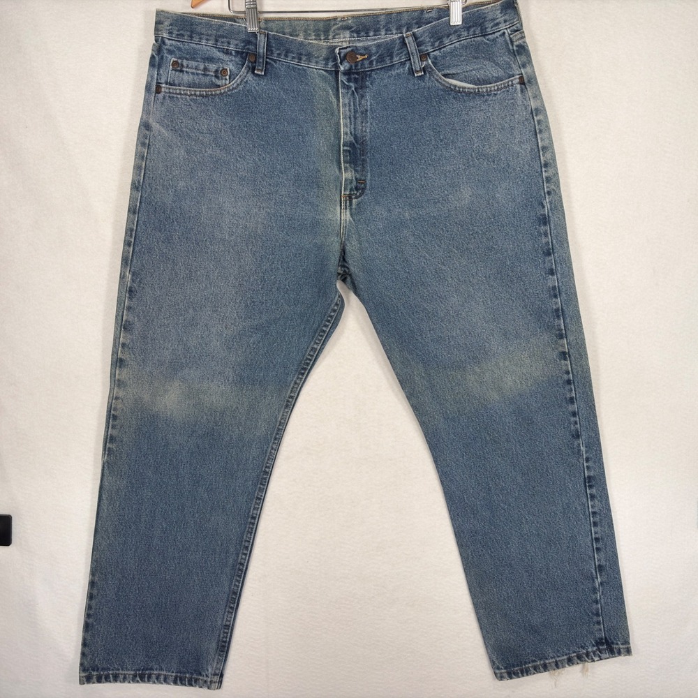 Wrangler Mens Relaxed Fit Jeans 40x30 Medium Wash Blue Cotton 9760WDR